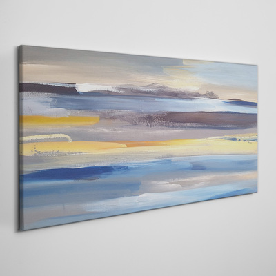 Tableau imprimé sur toile Des vagues calmes de couleurs