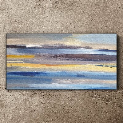Tableau imprimé sur toile Des vagues calmes de couleurs