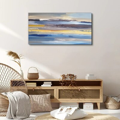 Tableau imprimé sur toile Des vagues calmes de couleurs