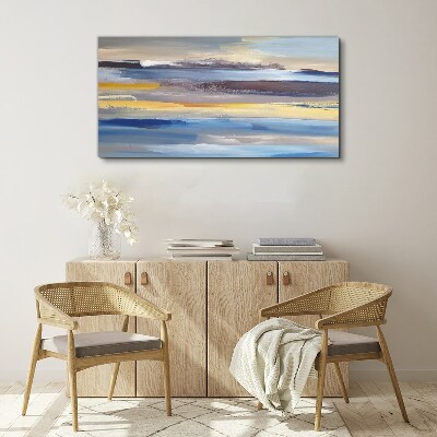 Tableau imprimé sur toile Des vagues calmes de couleurs