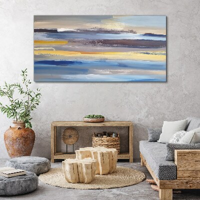 Tableau imprimé sur toile Des vagues calmes de couleurs