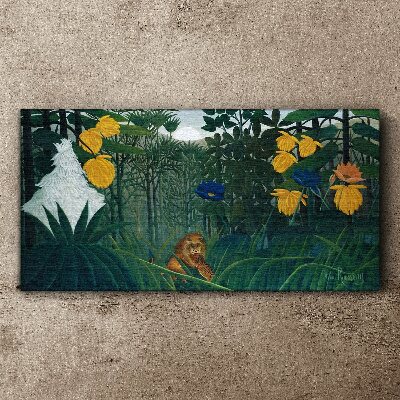 Tableau sur toile Forêt mystérieuse avec nature sauvage