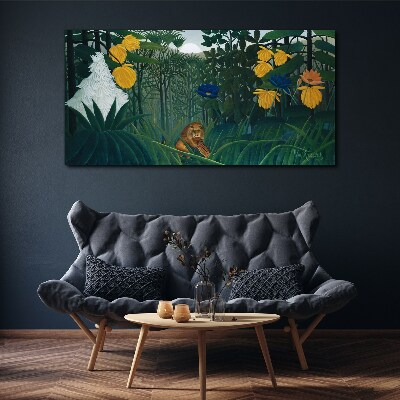 Tableau sur toile Forêt mystérieuse avec nature sauvage