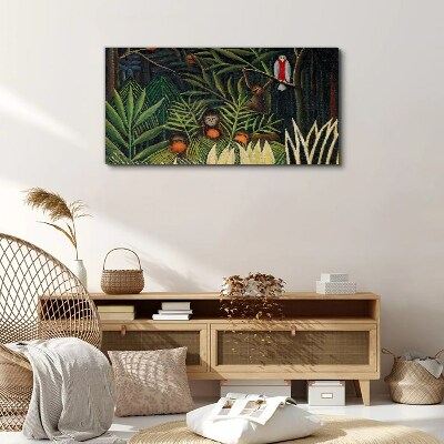 Tableau toile imprimée Jungle tropicale avec des singes