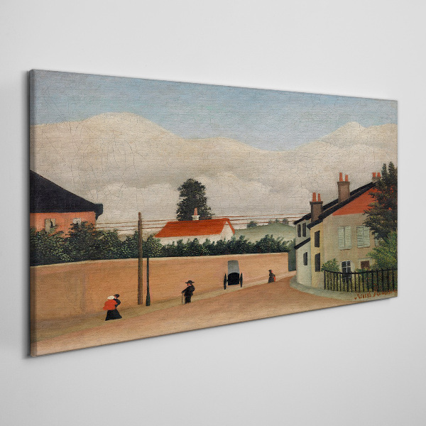 Tableau sur toile Une rue calme dans le paysage