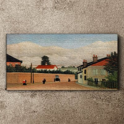 Tableau sur toile Une rue calme dans le paysage