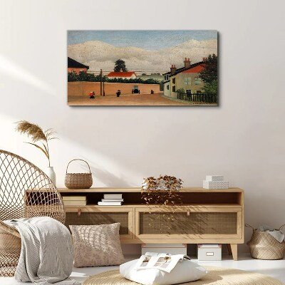 Tableau sur toile Une rue calme dans le paysage