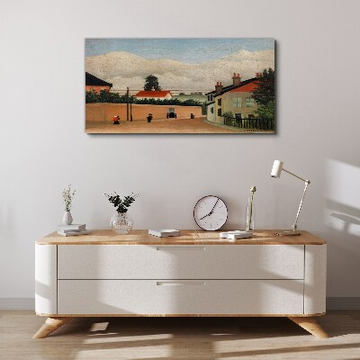 Tableau sur toile Une rue calme dans le paysage