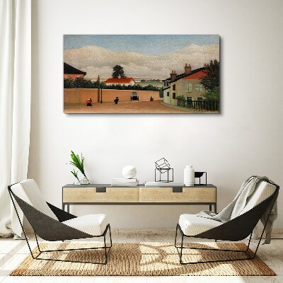 Tableau sur toile Une rue calme dans le paysage