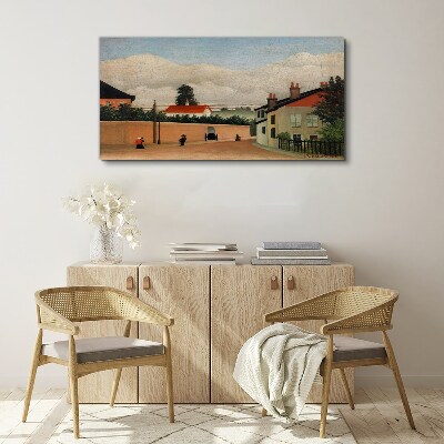 Tableau sur toile Une rue calme dans le paysage