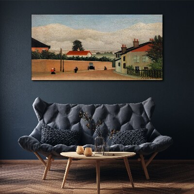 Tableau sur toile Une rue calme dans le paysage