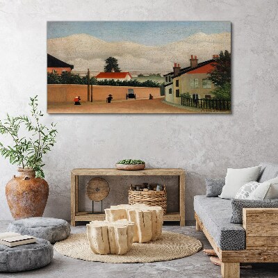 Tableau sur toile Une rue calme dans le paysage
