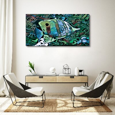 Tableau sur toile Un monde de poissons colorés