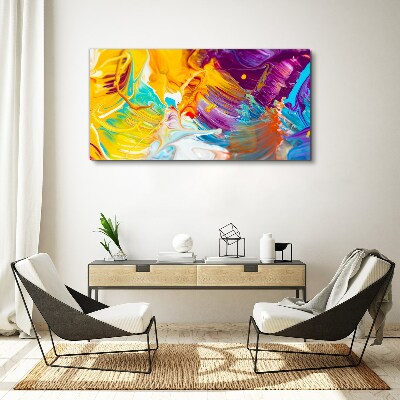 Tableau imprimé sur toile Une explosion dynamique de couleurs