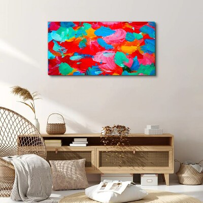 Tableau sur toile Un tourbillon coloré d'abstraction