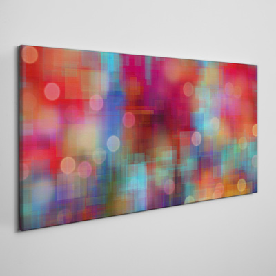 Tableau sur toile Une agitation colorée