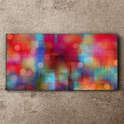Tableau sur toile Une agitation colorée