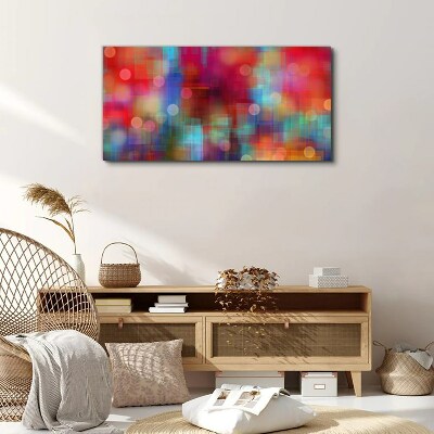 Tableau sur toile Une agitation colorée