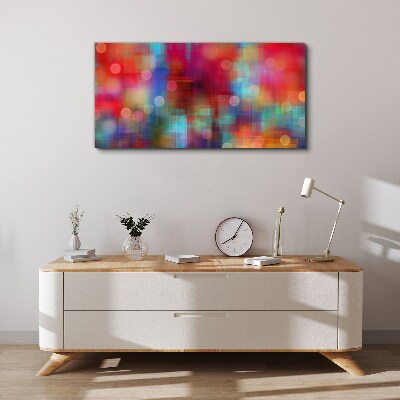 Tableau sur toile Une agitation colorée