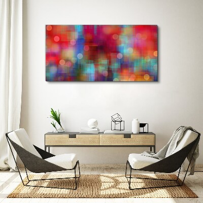 Tableau sur toile Une agitation colorée