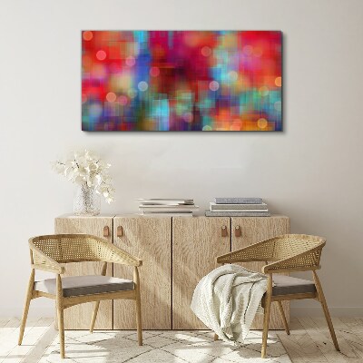 Tableau sur toile Une agitation colorée