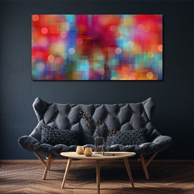 Tableau sur toile Une agitation colorée