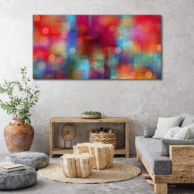 Tableau sur toile Une agitation colorée