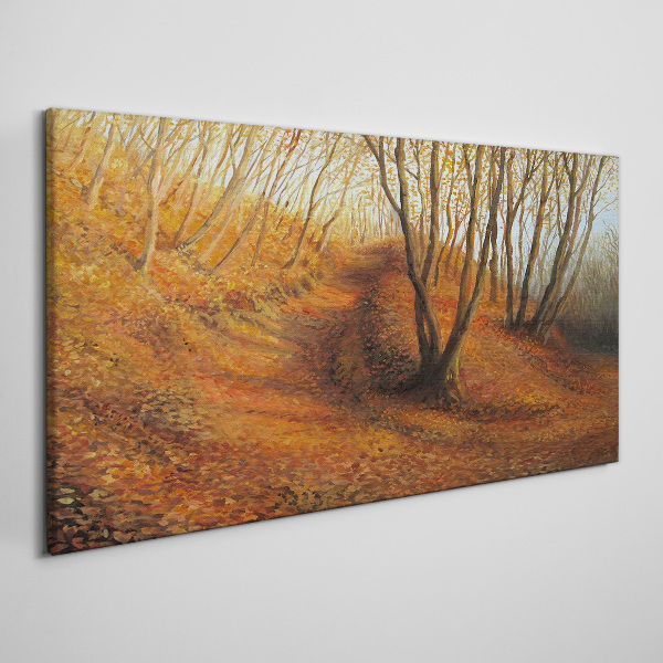 Tableau imprimé sur toile Automne doré dans la forêt