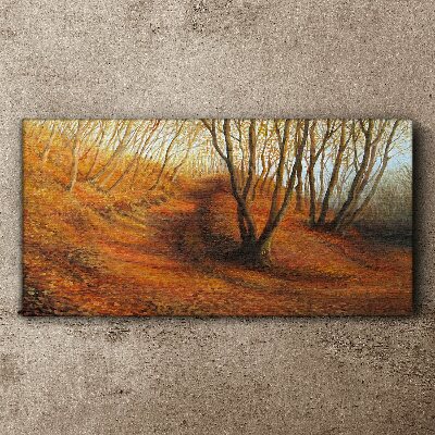 Tableau imprimé sur toile Automne doré dans la forêt