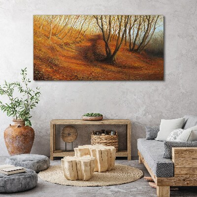 Tableau imprimé sur toile Automne doré dans la forêt