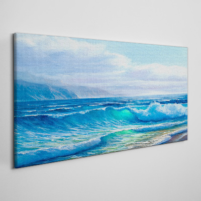 Tableau imprimé sur toile Vagues calmes de l'océan
