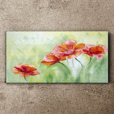 Tableau toile imprimée Fleurs aux tons pastel