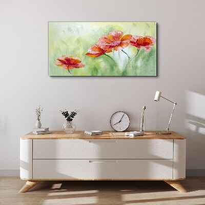 Tableau toile imprimée Fleurs aux tons pastel