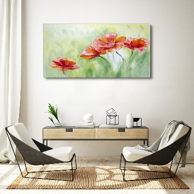 Tableau toile imprimée Fleurs aux tons pastel
