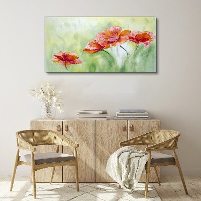 Tableau toile imprimée Fleurs aux tons pastel