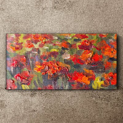 Tableau sur toile Une explosion florale de couleurs