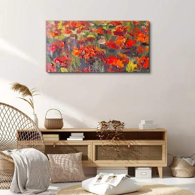 Tableau sur toile Une explosion florale de couleurs