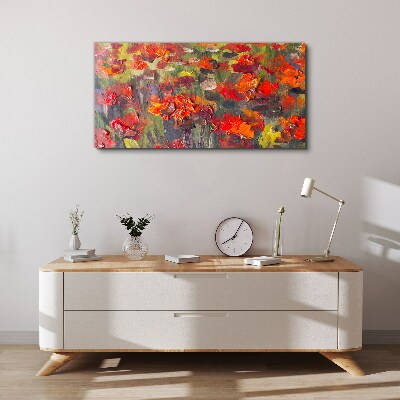 Tableau sur toile Une explosion florale de couleurs