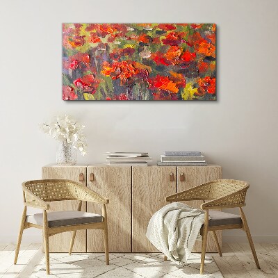 Tableau sur toile Une explosion florale de couleurs