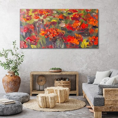 Tableau sur toile Une explosion florale de couleurs