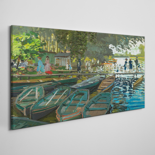 Tableau imprimé sur toile La Grenouillère de Monet