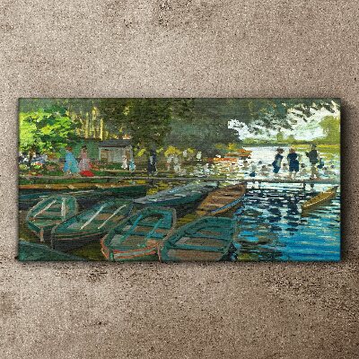 Tableau imprimé sur toile La Grenouillère de Monet