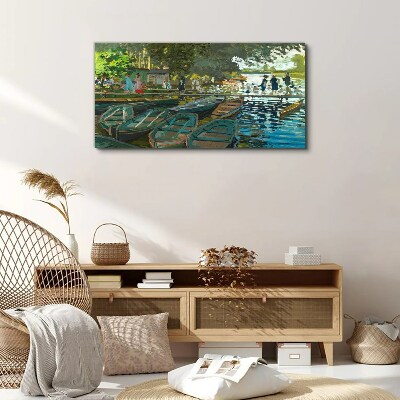 Tableau imprimé sur toile La Grenouillère de Monet