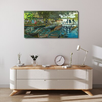 Tableau imprimé sur toile La Grenouillère de Monet