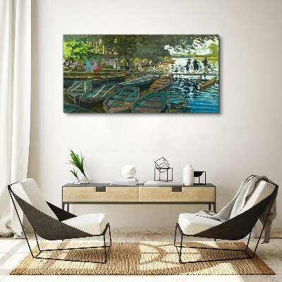 Tableau imprimé sur toile La Grenouillère de Monet