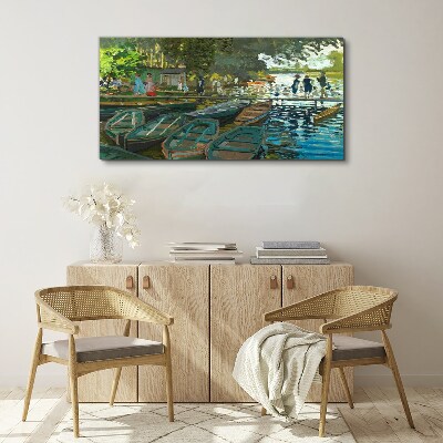 Tableau imprimé sur toile La Grenouillère de Monet