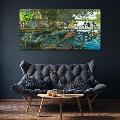 Tableau imprimé sur toile La Grenouillère de Monet