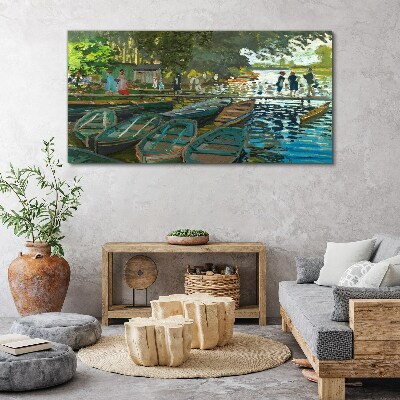 Tableau imprimé sur toile La Grenouillère de Monet