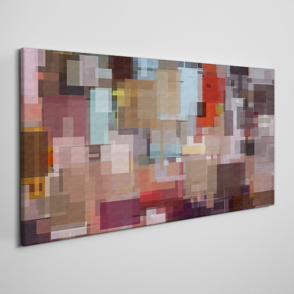 Tableau toile imprimée Mosaïque abstraite de couleurs