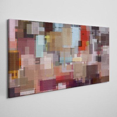 Tableau toile imprimée Mosaïque abstraite de couleurs